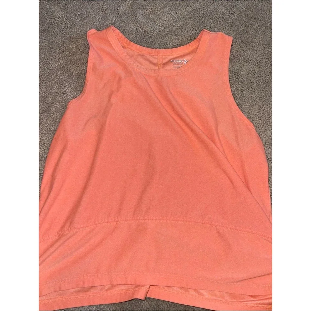 Girl’s Old Navy Orange Active Cloudmotion Tank Top | Size Large (10-12)